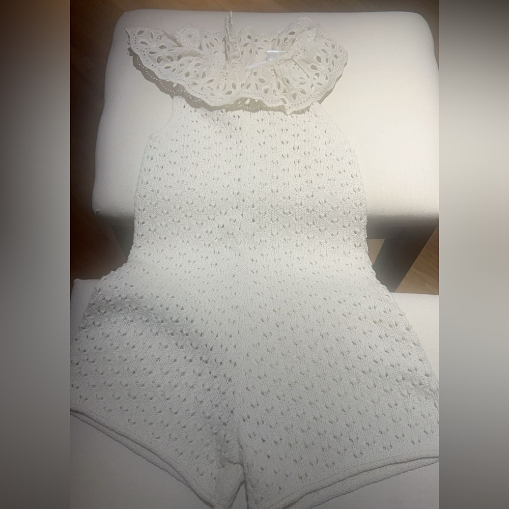 Zara toddler crochet romper